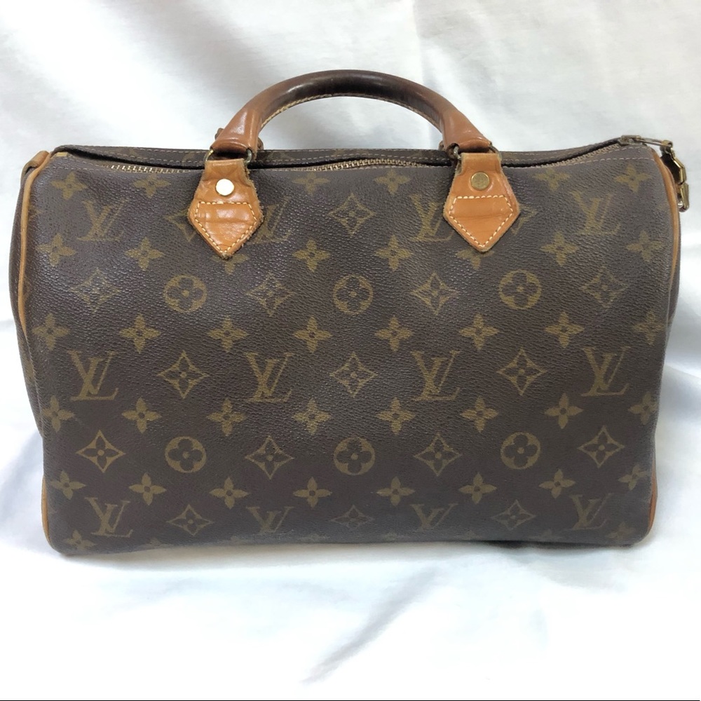 Vintage Authentic Louis Vuitton Speedy 30 handbag